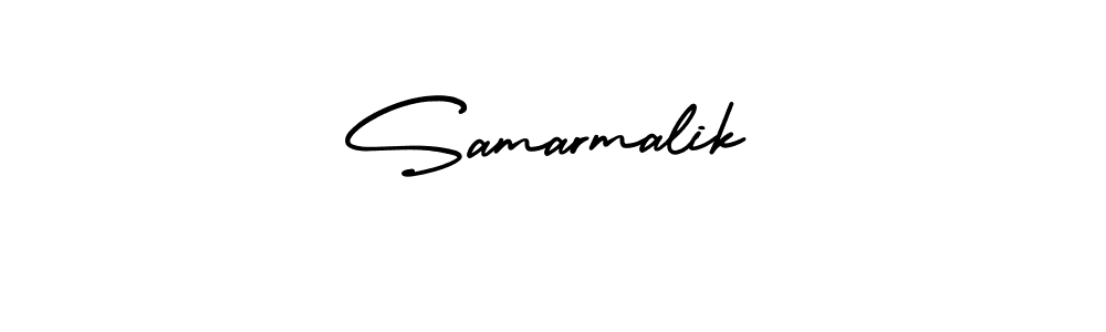 Make a beautiful signature design for name Samarmalik. With this signature (AmerikaSignatureDemo-Regular) style, you can create a handwritten signature for free. Samarmalik signature style 3 images and pictures png