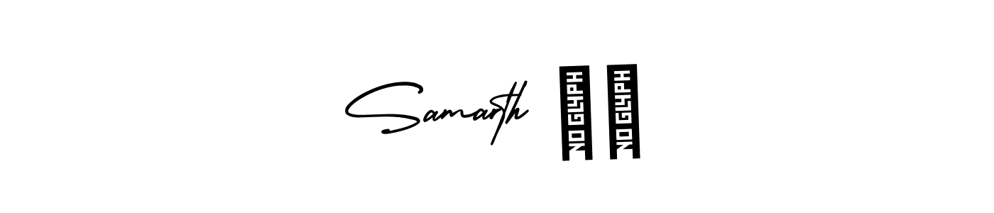 Use a signature maker to create a handwritten signature online. With this signature software, you can design (AmerikaSignatureDemo-Regular) your own signature for name Samarth ❤️. Samarth ❤️ signature style 3 images and pictures png