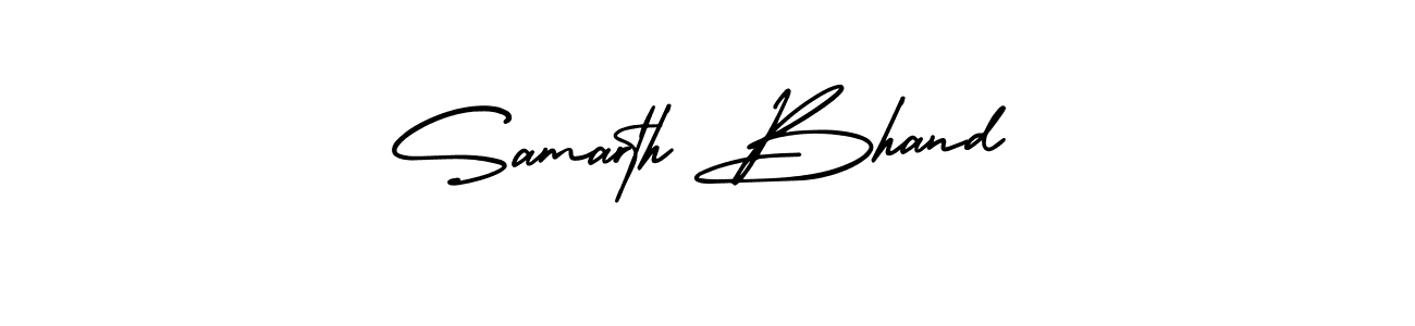 How to make Samarth Bhand signature? AmerikaSignatureDemo-Regular is a professional autograph style. Create handwritten signature for Samarth Bhand name. Samarth Bhand signature style 3 images and pictures png