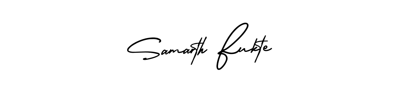 AmerikaSignatureDemo-Regular is a professional signature style that is perfect for those who want to add a touch of class to their signature. It is also a great choice for those who want to make their signature more unique. Get Samarth Fukte name to fancy signature for free. Samarth Fukte signature style 3 images and pictures png