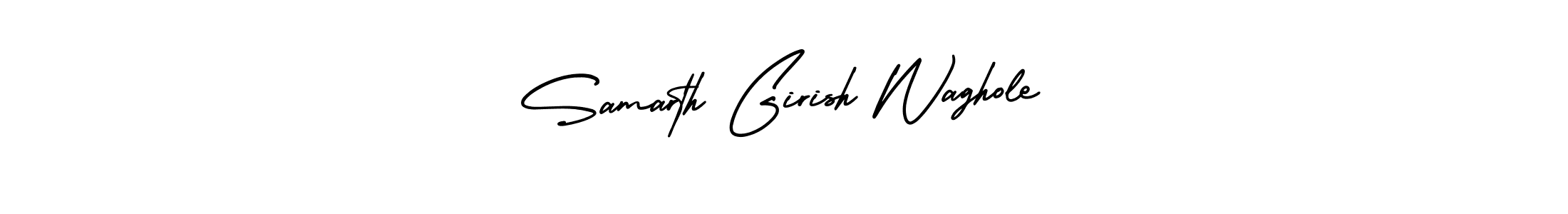 Make a beautiful signature design for name Samarth Girish Waghole. With this signature (AmerikaSignatureDemo-Regular) style, you can create a handwritten signature for free. Samarth Girish Waghole signature style 3 images and pictures png