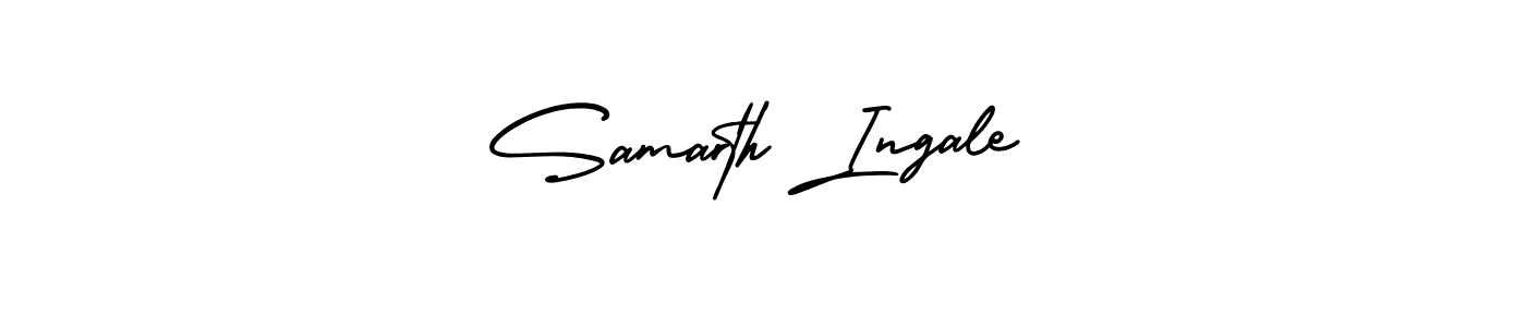 Similarly AmerikaSignatureDemo-Regular is the best handwritten signature design. Signature creator online .You can use it as an online autograph creator for name Samarth Ingale. Samarth Ingale signature style 3 images and pictures png