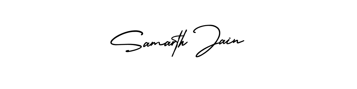 Similarly AmerikaSignatureDemo-Regular is the best handwritten signature design. Signature creator online .You can use it as an online autograph creator for name Samarth Jain. Samarth Jain signature style 3 images and pictures png