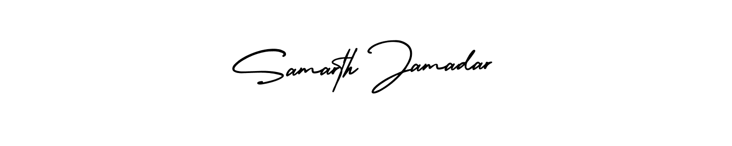 You can use this online signature creator to create a handwritten signature for the name Samarth Jamadar. This is the best online autograph maker. Samarth Jamadar signature style 3 images and pictures png