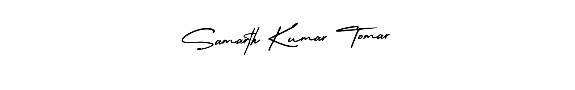 Use a signature maker to create a handwritten signature online. With this signature software, you can design (AmerikaSignatureDemo-Regular) your own signature for name Samarth Kumar Tomar. Samarth Kumar Tomar signature style 3 images and pictures png