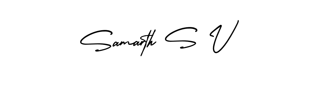 Make a beautiful signature design for name Samarth S V. Use this online signature maker to create a handwritten signature for free. Samarth S V signature style 3 images and pictures png