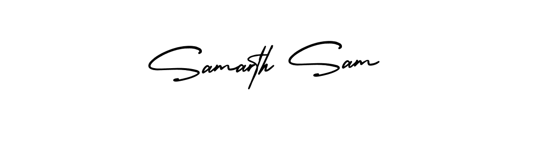 It looks lik you need a new signature style for name Samarth Sam. Design unique handwritten (AmerikaSignatureDemo-Regular) signature with our free signature maker in just a few clicks. Samarth Sam signature style 3 images and pictures png
