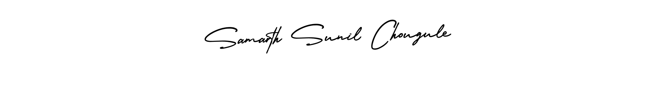 How to make Samarth Sunil Chougule name signature. Use AmerikaSignatureDemo-Regular style for creating short signs online. This is the latest handwritten sign. Samarth Sunil Chougule signature style 3 images and pictures png