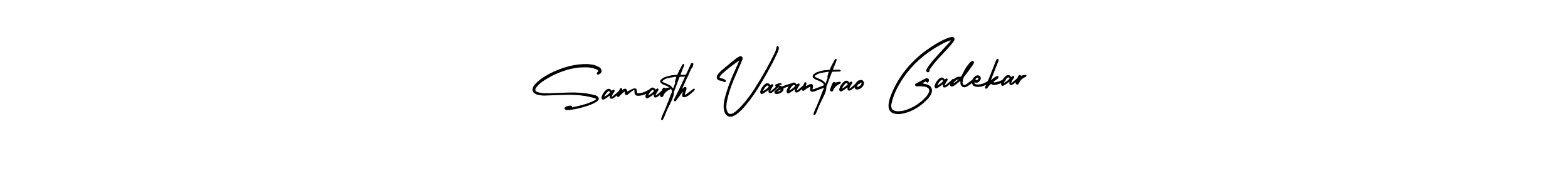 This is the best signature style for the Samarth Vasantrao Gadekar name. Also you like these signature font (AmerikaSignatureDemo-Regular). Mix name signature. Samarth Vasantrao Gadekar signature style 3 images and pictures png