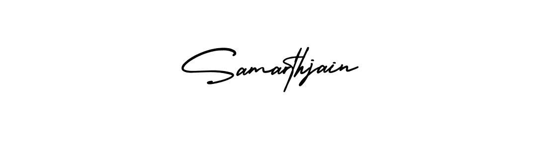 Make a beautiful signature design for name Samarthjain. With this signature (AmerikaSignatureDemo-Regular) style, you can create a handwritten signature for free. Samarthjain signature style 3 images and pictures png