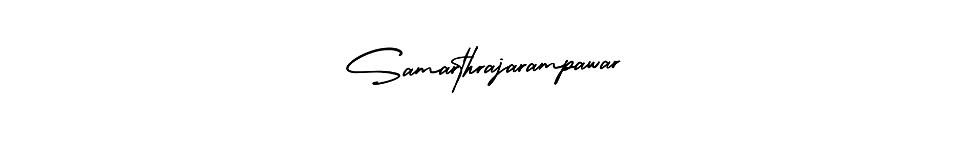 How to make Samarthrajarampawar name signature. Use AmerikaSignatureDemo-Regular style for creating short signs online. This is the latest handwritten sign. Samarthrajarampawar signature style 3 images and pictures png