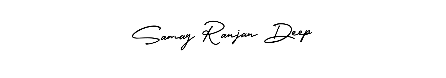 How to make Samay Ranjan Deep name signature. Use AmerikaSignatureDemo-Regular style for creating short signs online. This is the latest handwritten sign. Samay Ranjan Deep signature style 3 images and pictures png