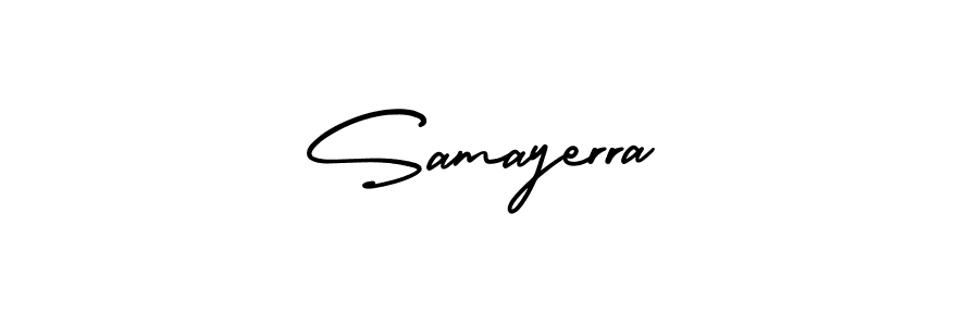 This is the best signature style for the Samayerra name. Also you like these signature font (AmerikaSignatureDemo-Regular). Mix name signature. Samayerra signature style 3 images and pictures png