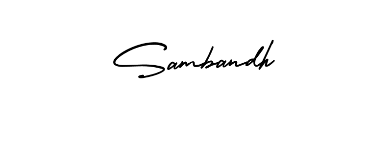 Create a beautiful signature design for name Sambandh. With this signature (AmerikaSignatureDemo-Regular) fonts, you can make a handwritten signature for free. Sambandh signature style 3 images and pictures png