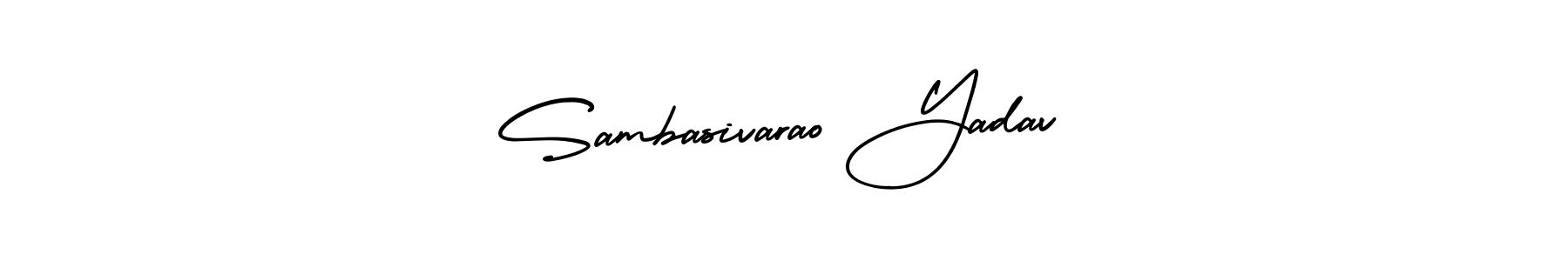 How to make Sambasivarao Yadav signature? AmerikaSignatureDemo-Regular is a professional autograph style. Create handwritten signature for Sambasivarao Yadav name. Sambasivarao Yadav signature style 3 images and pictures png