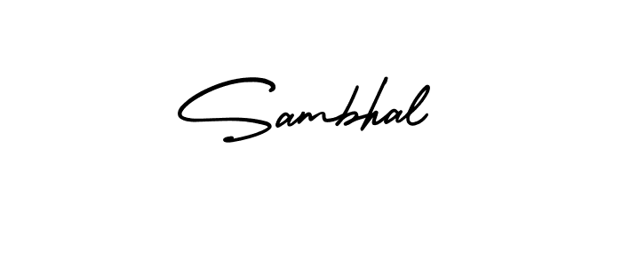 How to make Sambhal signature? AmerikaSignatureDemo-Regular is a professional autograph style. Create handwritten signature for Sambhal name. Sambhal signature style 3 images and pictures png