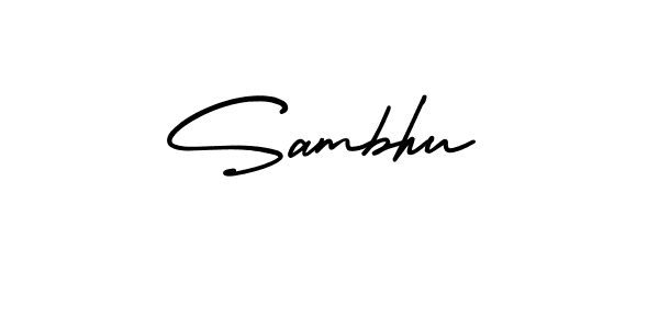Make a beautiful signature design for name Sambhu. With this signature (AmerikaSignatureDemo-Regular) style, you can create a handwritten signature for free. Sambhu signature style 3 images and pictures png