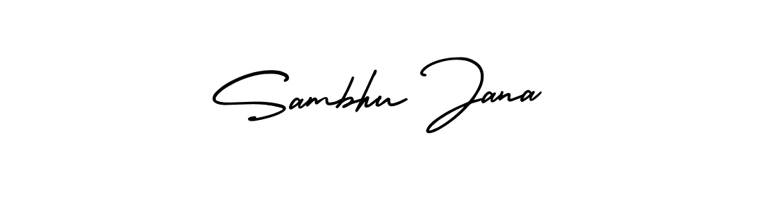 This is the best signature style for the Sambhu Jana name. Also you like these signature font (AmerikaSignatureDemo-Regular). Mix name signature. Sambhu Jana signature style 3 images and pictures png