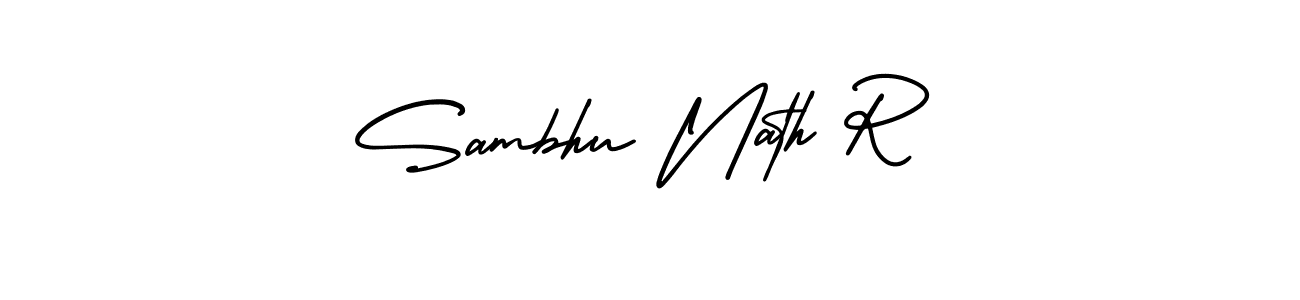 Best and Professional Signature Style for Sambhu Nath R. AmerikaSignatureDemo-Regular Best Signature Style Collection. Sambhu Nath R signature style 3 images and pictures png