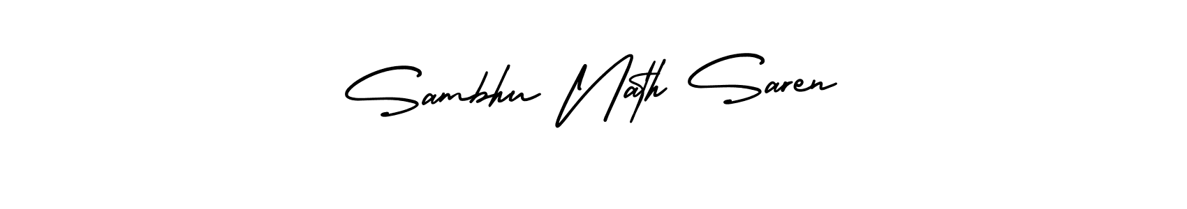 It looks lik you need a new signature style for name Sambhu Nath Saren. Design unique handwritten (AmerikaSignatureDemo-Regular) signature with our free signature maker in just a few clicks. Sambhu Nath Saren signature style 3 images and pictures png