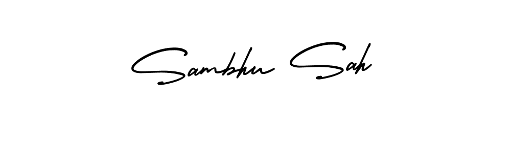 It looks lik you need a new signature style for name Sambhu Sah. Design unique handwritten (AmerikaSignatureDemo-Regular) signature with our free signature maker in just a few clicks. Sambhu Sah signature style 3 images and pictures png