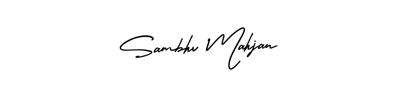 Use a signature maker to create a handwritten signature online. With this signature software, you can design (AmerikaSignatureDemo-Regular) your own signature for name Sambhv Mahjan. Sambhv Mahjan signature style 3 images and pictures png