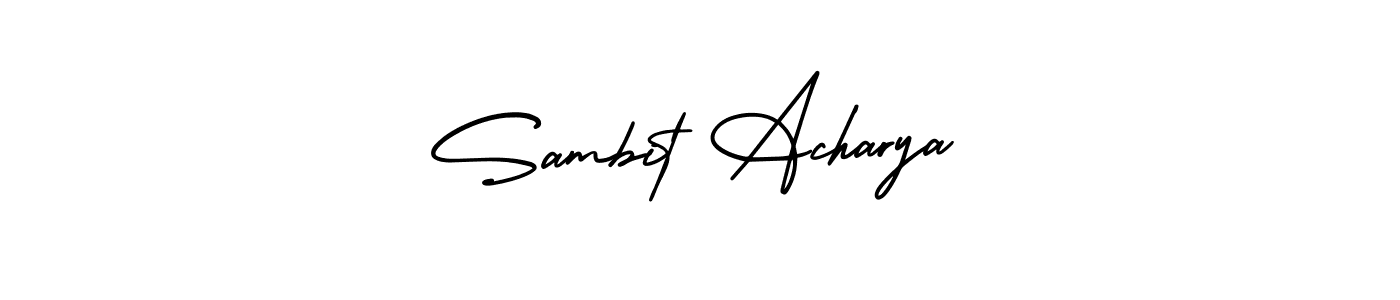 Use a signature maker to create a handwritten signature online. With this signature software, you can design (AmerikaSignatureDemo-Regular) your own signature for name Sambit Acharya. Sambit Acharya signature style 3 images and pictures png