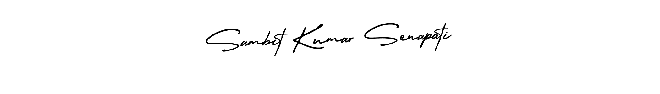 Make a beautiful signature design for name Sambit Kumar Senapati. With this signature (AmerikaSignatureDemo-Regular) style, you can create a handwritten signature for free. Sambit Kumar Senapati signature style 3 images and pictures png