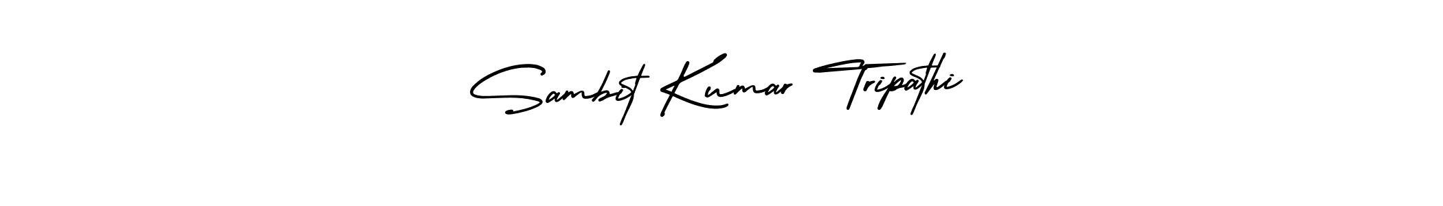 How to make Sambit Kumar Tripathi name signature. Use AmerikaSignatureDemo-Regular style for creating short signs online. This is the latest handwritten sign. Sambit Kumar Tripathi signature style 3 images and pictures png