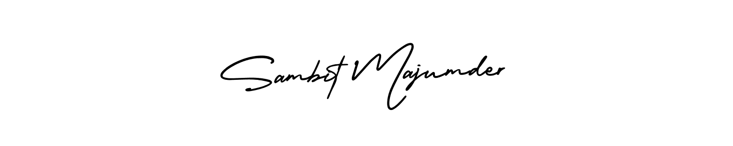How to Draw Sambit Majumder signature style? AmerikaSignatureDemo-Regular is a latest design signature styles for name Sambit Majumder. Sambit Majumder signature style 3 images and pictures png