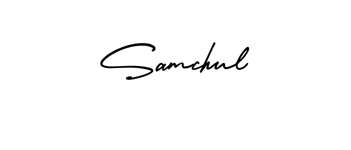 Also we have Samchul name is the best signature style. Create professional handwritten signature collection using AmerikaSignatureDemo-Regular autograph style. Samchul signature style 3 images and pictures png