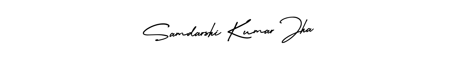 Design your own signature with our free online signature maker. With this signature software, you can create a handwritten (AmerikaSignatureDemo-Regular) signature for name Samdarshi Kumar Jha. Samdarshi Kumar Jha signature style 3 images and pictures png