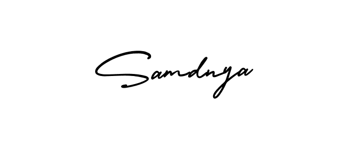 Make a beautiful signature design for name Samdnya. With this signature (AmerikaSignatureDemo-Regular) style, you can create a handwritten signature for free. Samdnya signature style 3 images and pictures png