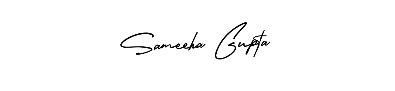 Use a signature maker to create a handwritten signature online. With this signature software, you can design (AmerikaSignatureDemo-Regular) your own signature for name Sameeha Gupta. Sameeha Gupta signature style 3 images and pictures png