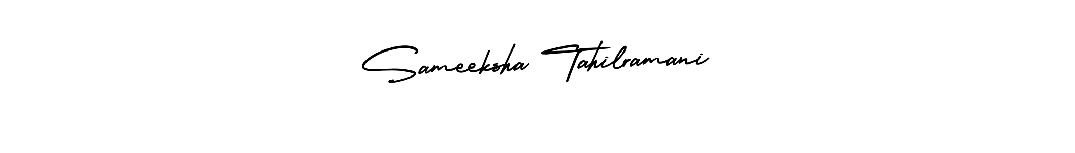 How to make Sameeksha Tahilramani signature? AmerikaSignatureDemo-Regular is a professional autograph style. Create handwritten signature for Sameeksha Tahilramani name. Sameeksha Tahilramani signature style 3 images and pictures png