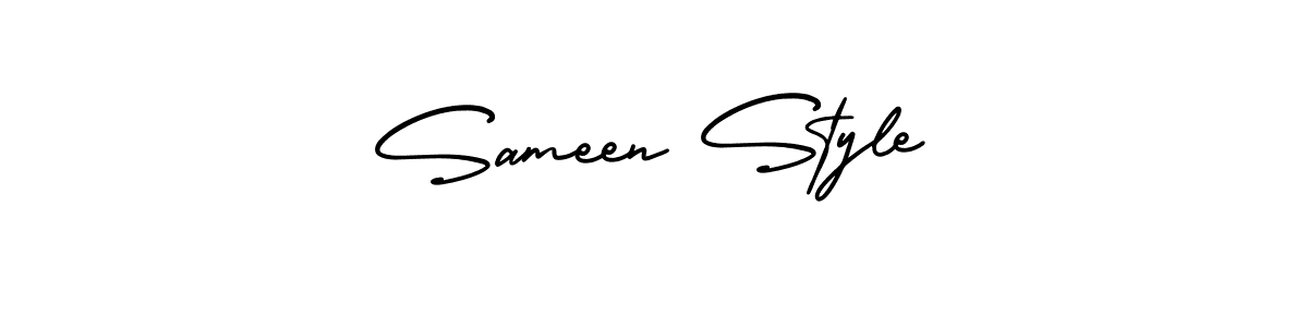 AmerikaSignatureDemo-Regular is a professional signature style that is perfect for those who want to add a touch of class to their signature. It is also a great choice for those who want to make their signature more unique. Get Sameen Style name to fancy signature for free. Sameen Style signature style 3 images and pictures png