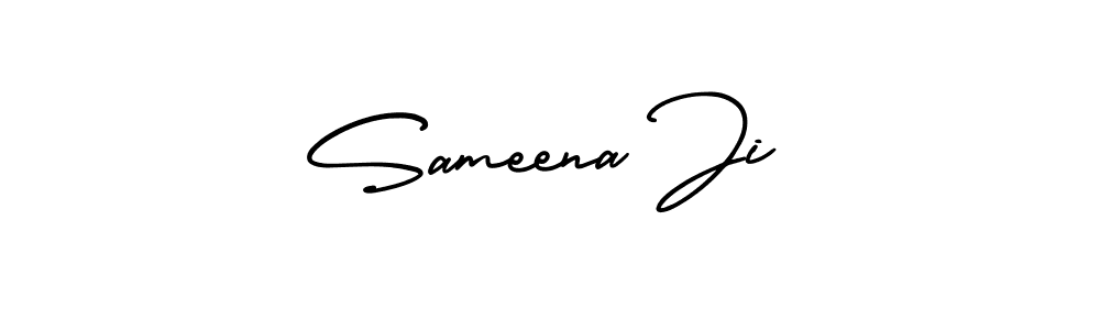 Best and Professional Signature Style for Sameena Ji. AmerikaSignatureDemo-Regular Best Signature Style Collection. Sameena Ji signature style 3 images and pictures png