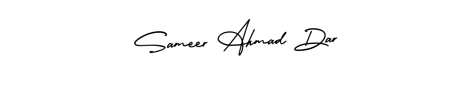 Use a signature maker to create a handwritten signature online. With this signature software, you can design (AmerikaSignatureDemo-Regular) your own signature for name Sameer Ahmad Dar. Sameer Ahmad Dar signature style 3 images and pictures png