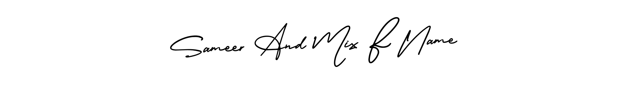 Here are the top 10 professional signature styles for the name Sameer And Mix F Name. These are the best autograph styles you can use for your name. Sameer And Mix F Name signature style 3 images and pictures png