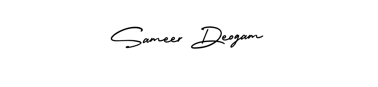 Use a signature maker to create a handwritten signature online. With this signature software, you can design (AmerikaSignatureDemo-Regular) your own signature for name Sameer Deogam. Sameer Deogam signature style 3 images and pictures png