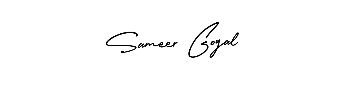 Sameer Goyal stylish signature style. Best Handwritten Sign (AmerikaSignatureDemo-Regular) for my name. Handwritten Signature Collection Ideas for my name Sameer Goyal. Sameer Goyal signature style 3 images and pictures png