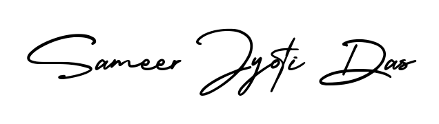 Check out images of Autograph of Sameer Jyoti Das name. Actor Sameer Jyoti Das Signature Style. AmerikaSignatureDemo-Regular is a professional sign style online. Sameer Jyoti Das signature style 3 images and pictures png
