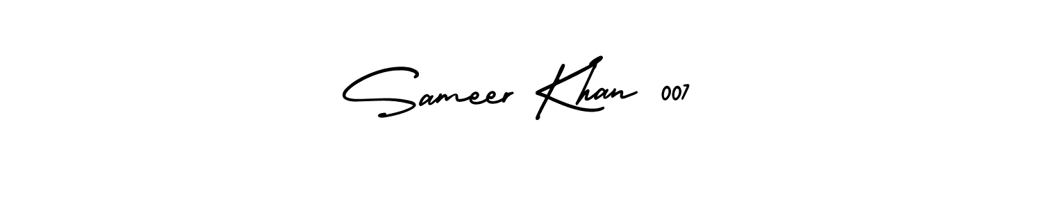 How to Draw Sameer Khan 007 signature style? AmerikaSignatureDemo-Regular is a latest design signature styles for name Sameer Khan 007. Sameer Khan 007 signature style 3 images and pictures png