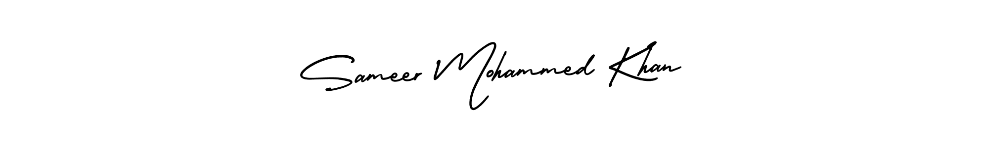 Design your own signature with our free online signature maker. With this signature software, you can create a handwritten (AmerikaSignatureDemo-Regular) signature for name Sameer Mohammed Khan. Sameer Mohammed Khan signature style 3 images and pictures png