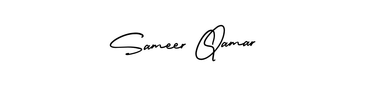It looks lik you need a new signature style for name Sameer Qamar. Design unique handwritten (AmerikaSignatureDemo-Regular) signature with our free signature maker in just a few clicks. Sameer Qamar signature style 3 images and pictures png