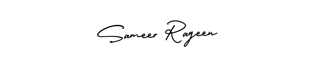 Create a beautiful signature design for name Sameer Rayeen. With this signature (AmerikaSignatureDemo-Regular) fonts, you can make a handwritten signature for free. Sameer Rayeen signature style 3 images and pictures png