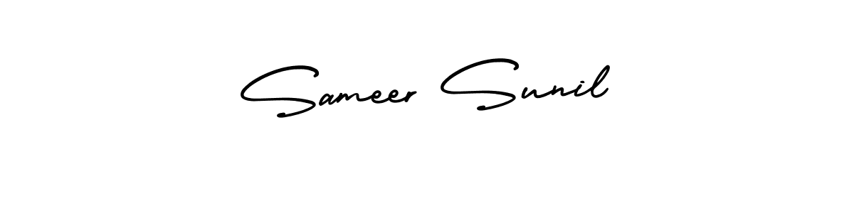 Also we have Sameer Sunil name is the best signature style. Create professional handwritten signature collection using AmerikaSignatureDemo-Regular autograph style. Sameer Sunil signature style 3 images and pictures png