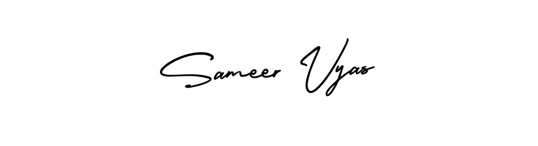 Make a beautiful signature design for name Sameer Vyas. Use this online signature maker to create a handwritten signature for free. Sameer Vyas signature style 3 images and pictures png