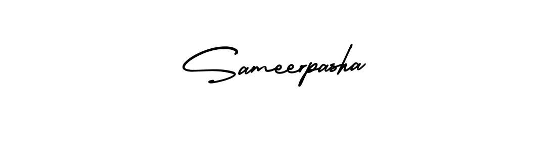 Make a short Sameerpasha signature style. Manage your documents anywhere anytime using AmerikaSignatureDemo-Regular. Create and add eSignatures, submit forms, share and send files easily. Sameerpasha signature style 3 images and pictures png