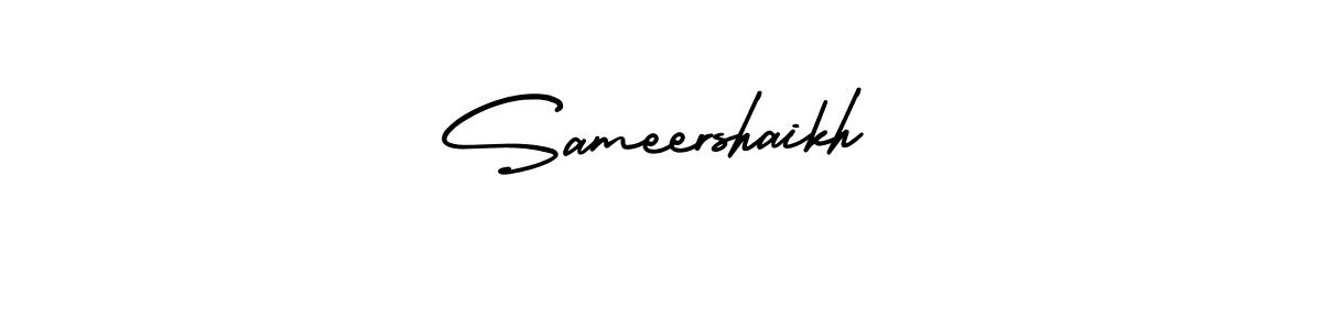 Also we have Sameershaikh name is the best signature style. Create professional handwritten signature collection using AmerikaSignatureDemo-Regular autograph style. Sameershaikh signature style 3 images and pictures png